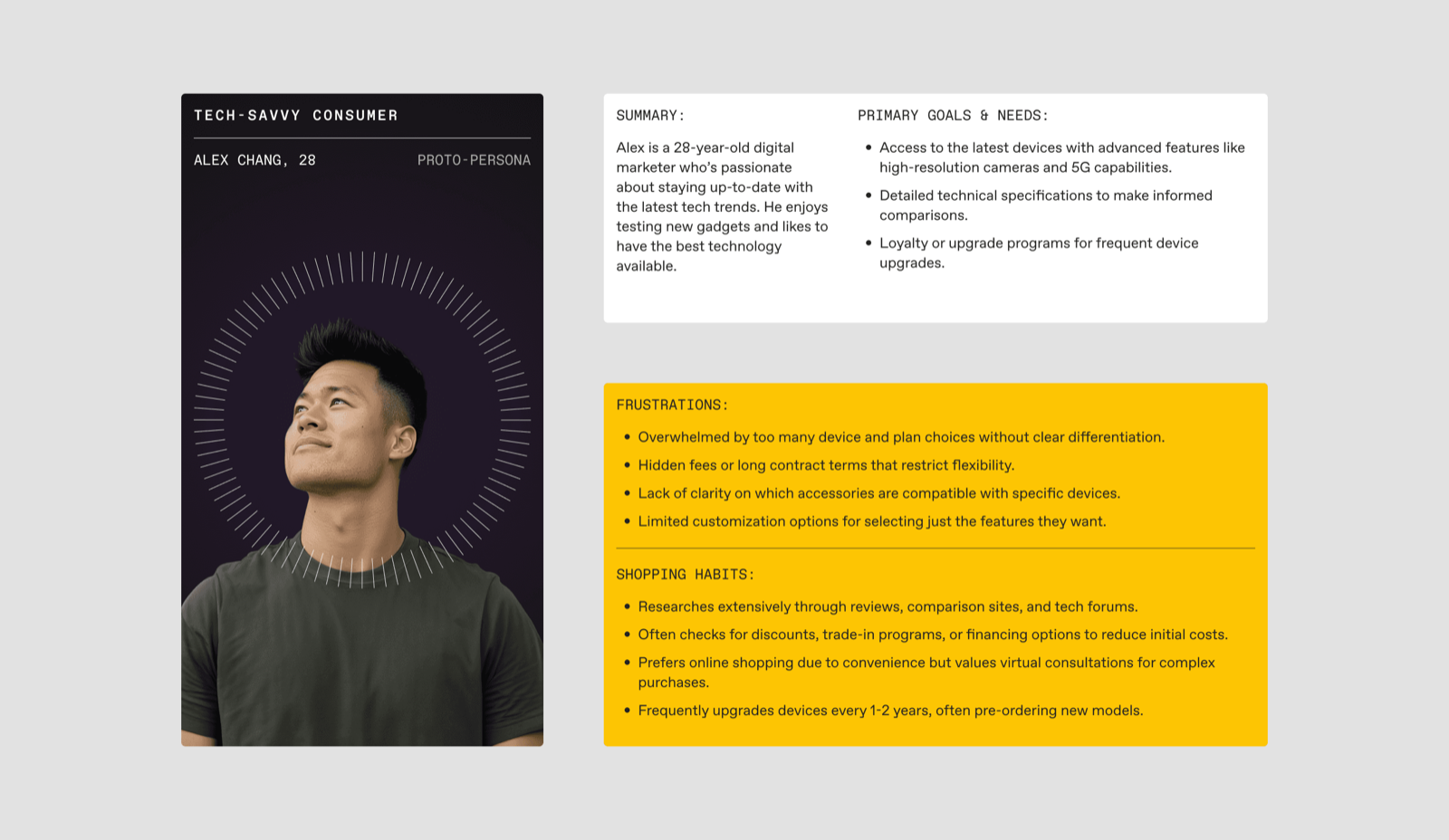 Alex Chang — tech-savvy consumer